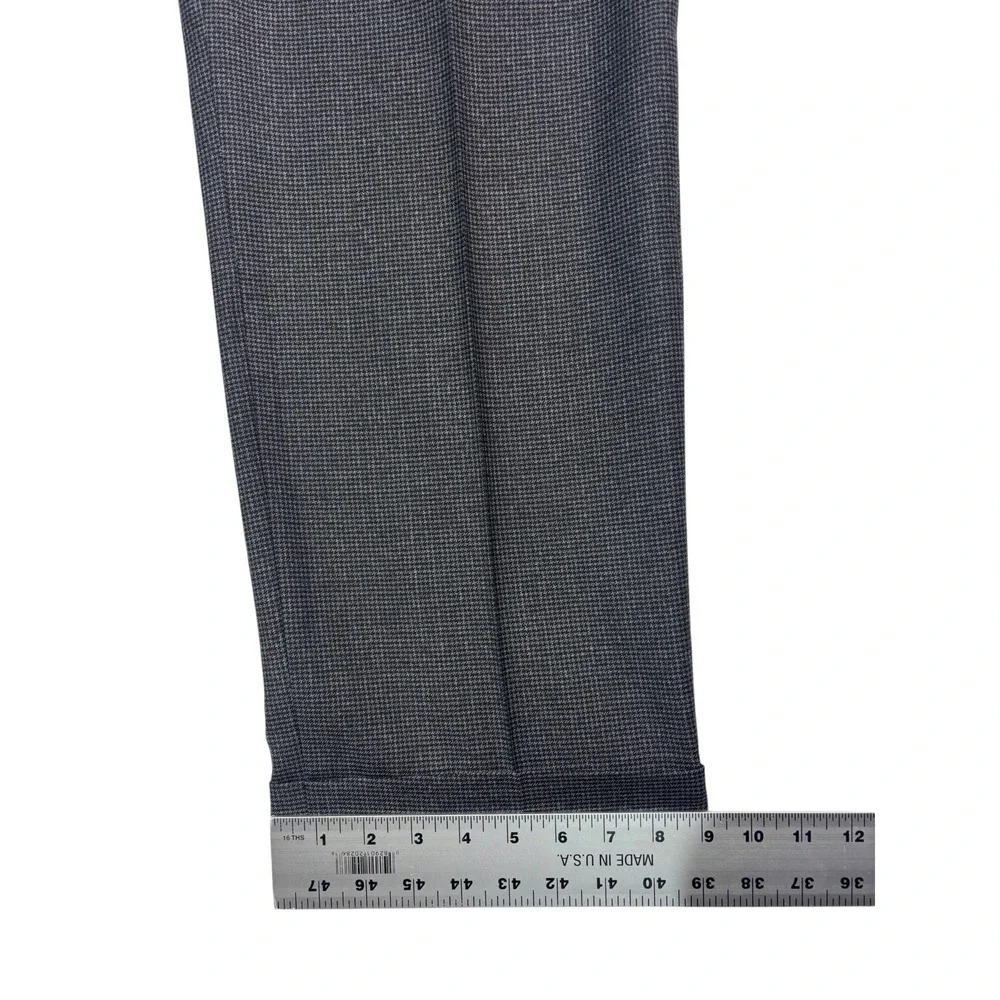 Jos A Bank 40R 32x30 Gray Black Micro Houndstooth 2pc Pant Suit Pleated Wool